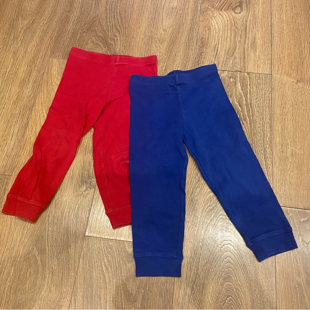 Primary bundle Red and Blue Leggings 18-24 months